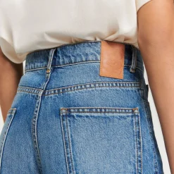 Online Faded Straight-Leg Jeans Women Jeans