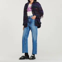 Online Faded Straight-Leg Jeans Women Jeans