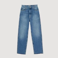 Online Faded Straight-Leg Jeans Women Jeans