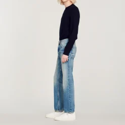 Shop Faded Straight-Leg Organic Cotton Jeans Men Jeans
