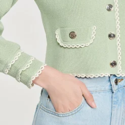 Flash Sale Fancy Stitch Knitted Cardigan Women Matching Sets