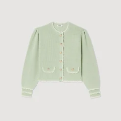 Flash Sale Fancy Stitch Knitted Cardigan Women Matching Sets