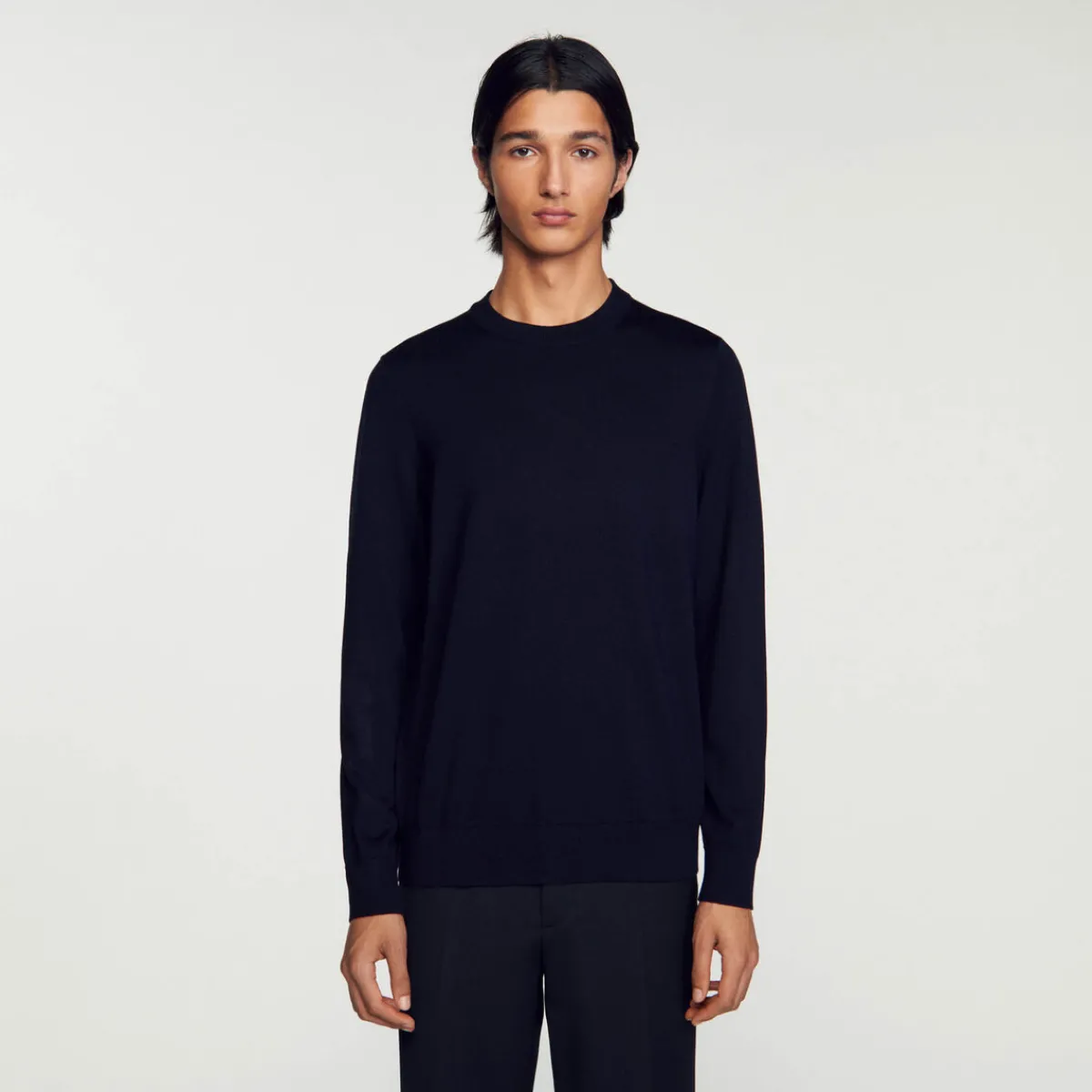 Store Fine Knit Wool Sweater Men Sweaters & Cardigans