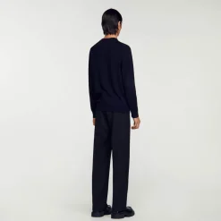 Store Fine Knit Wool Sweater Men Sweaters & Cardigans