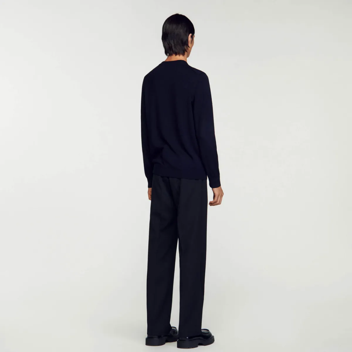Store Fine Knit Wool Sweater Men Sweaters & Cardigans
