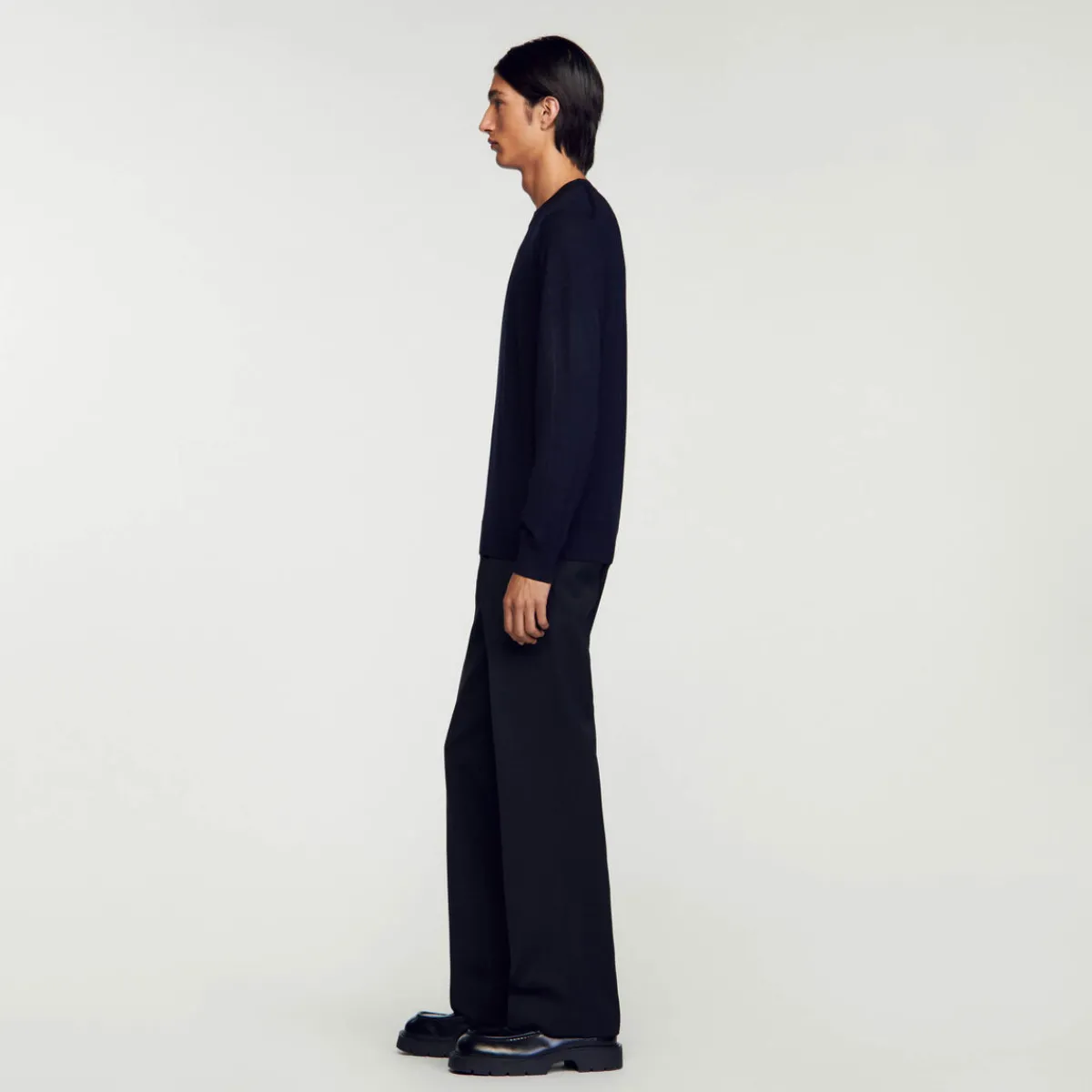 Store Fine Knit Wool Sweater Men Sweaters & Cardigans
