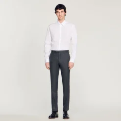 Cheap Flannel Suit Pants Men Suits & Blazers