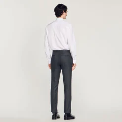 Cheap Flannel Suit Pants Men Suits & Blazers