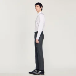 Cheap Flannel Suit Pants Men Suits & Blazers