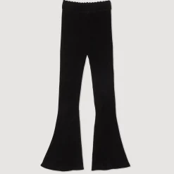 Outlet Flared Velour Knit Pants Women Matching Sets