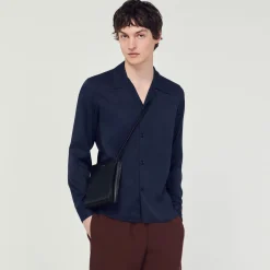 Discount Floaty Shirt With Spread Collar Men Shirts