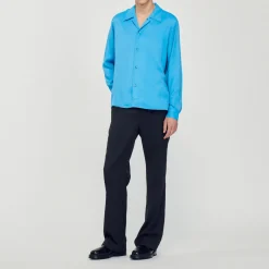 Best Sale Floaty Shirt With Spread Collar Men Shirts
