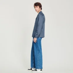 Online Floaty Shirt With Spread Collar Men Shirts