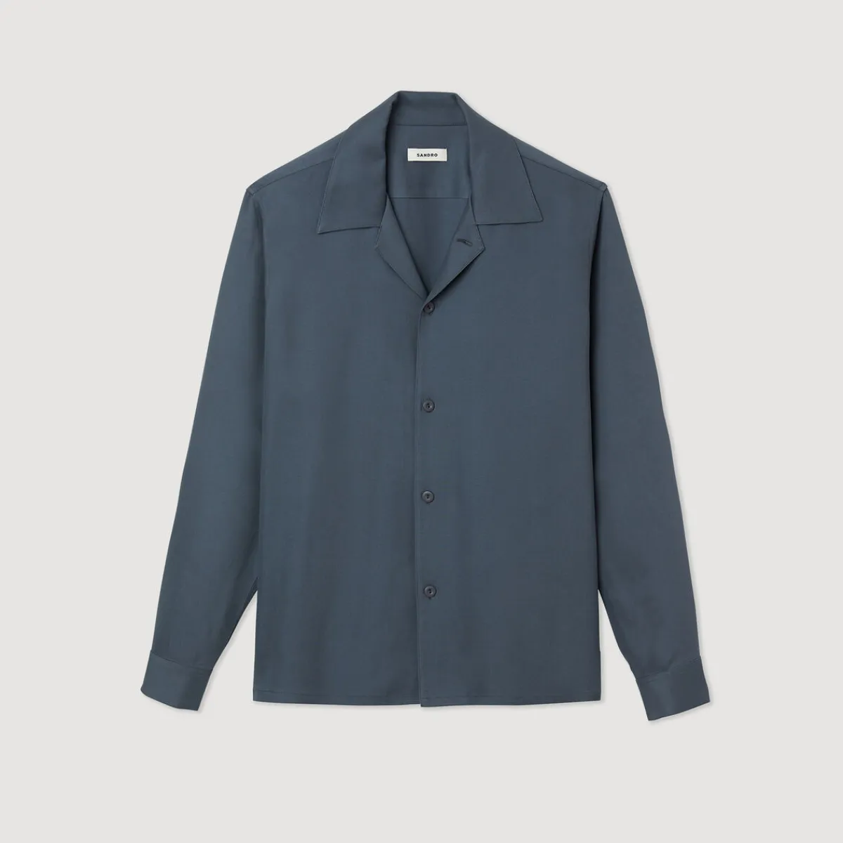 Online Floaty Shirt With Spread Collar Men Shirts