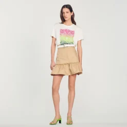 Best Sale Flocked T-Shirt Women T-Shirts