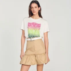 Best Sale Flocked T-Shirt Women T-Shirts