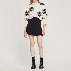 Cheap Floral Knit Sweater Women Sweaters & Cardigans