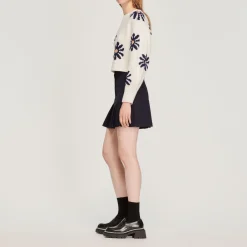 Cheap Floral Knit Sweater Women Sweaters & Cardigans