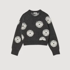 Discount Floral Knit Sweater Women Sweaters & Cardigans