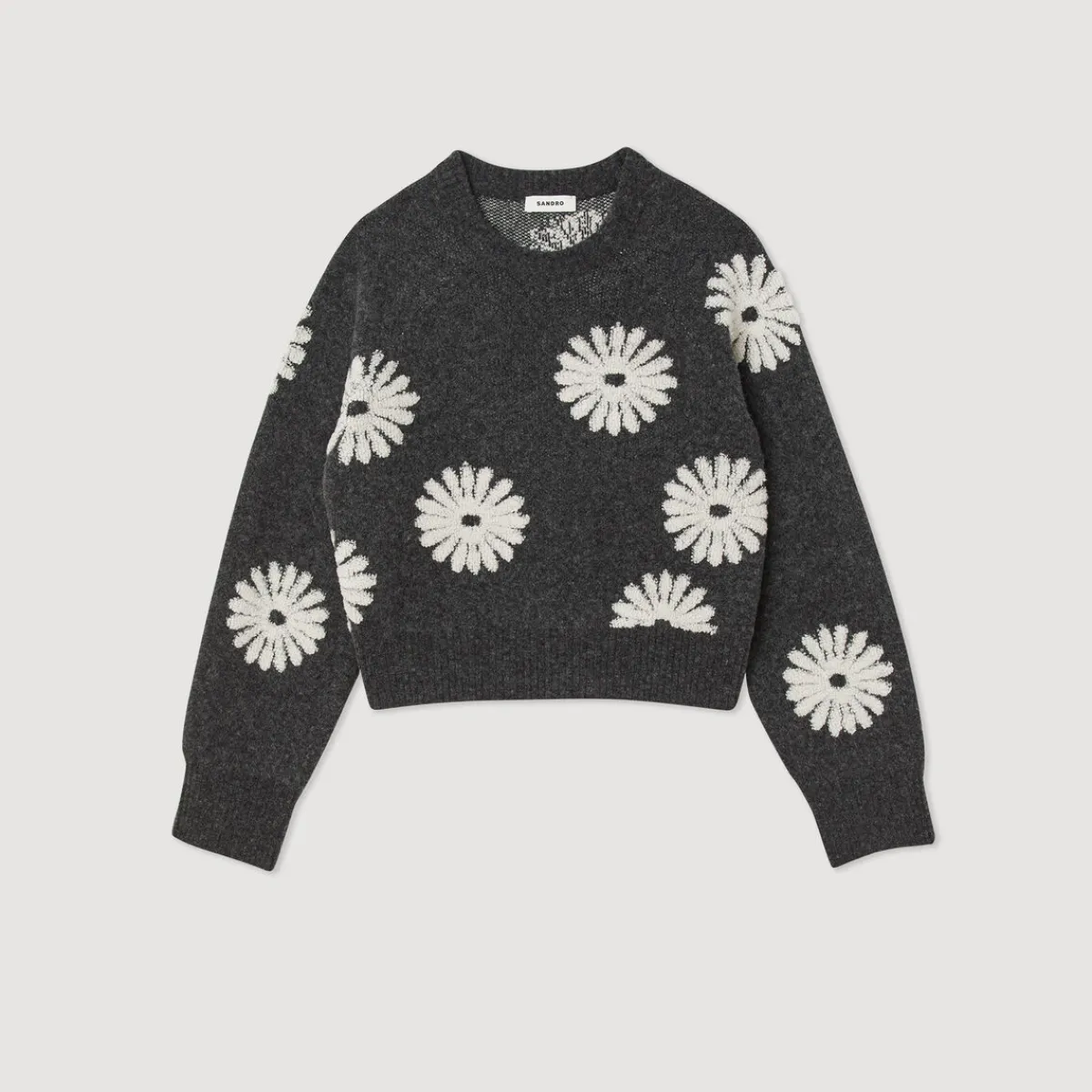 Discount Floral Knit Sweater Women Sweaters & Cardigans