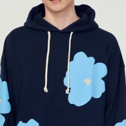 Sale Floral Pattern Hoodie Men Sweatshirts