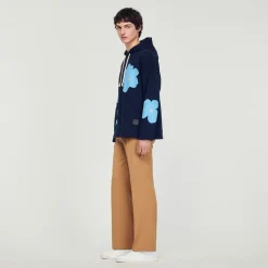 Sale Floral Pattern Hoodie Men Sweatshirts