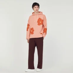 Flash Sale Floral Pattern Hoodie Men Sweatshirts