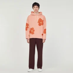 Flash Sale Floral Pattern Hoodie Men Sweatshirts