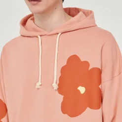 Flash Sale Floral Pattern Hoodie Men Sweatshirts