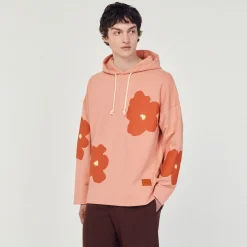 Flash Sale Floral Pattern Hoodie Men Sweatshirts