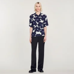Discount Floral Print Shirt Men Shirts