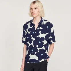 Discount Floral Print Shirt Men Shirts