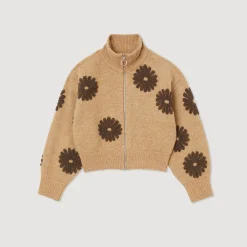 Flash Sale Floral Trucker-Style Sweater Women Sweaters & Cardigans