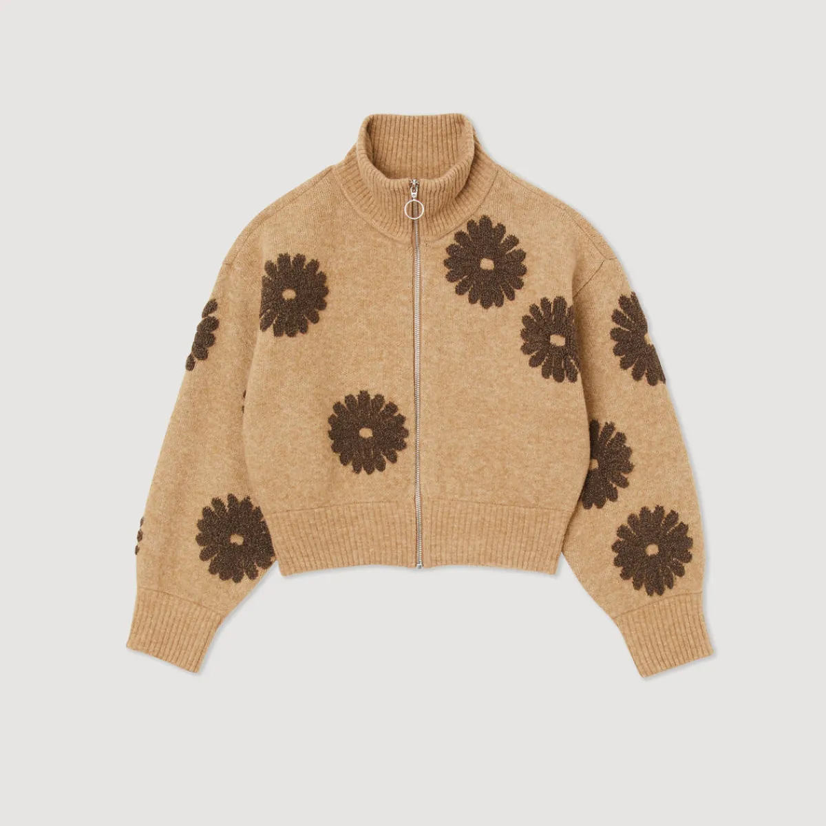 Flash Sale Floral Trucker-Style Sweater Women Sweaters & Cardigans