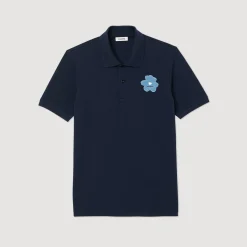 Best Sale Flower Embroidery Polo Shirt Men T-Shirts & Polos