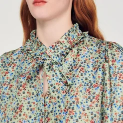 Shop Flowing Blouse With Liberty Flower Print Women Tops & Shirts
