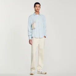 Best Sale Flowing Long-Sleeved Shirt Men Shirts