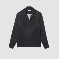 Online Flowing Shirt With Spread Collar Men Shirts