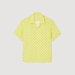 Cheap Flowing Short-Sleeved Shirt Men Shirts