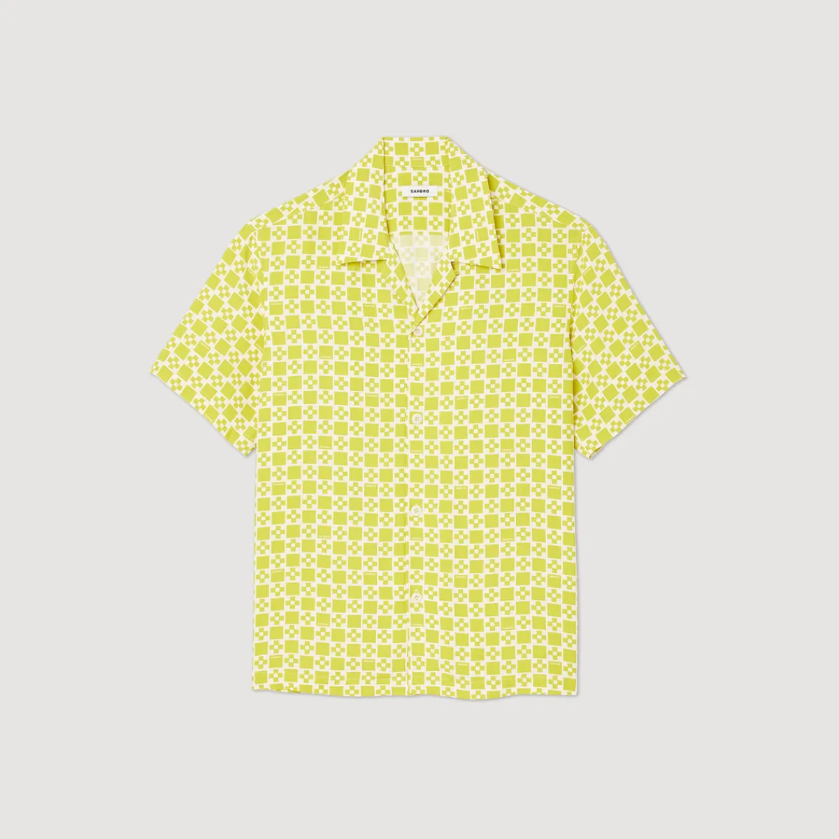 Cheap Flowing Short-Sleeved Shirt Men Shirts
