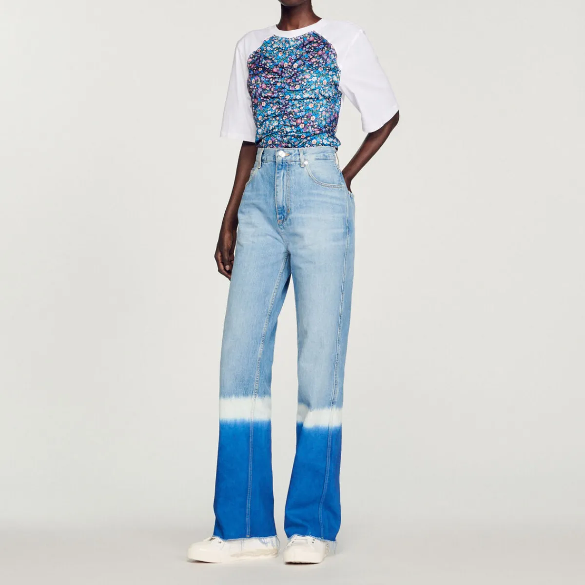 New Foulard Open-Back T-Shirt Women T-Shirts
