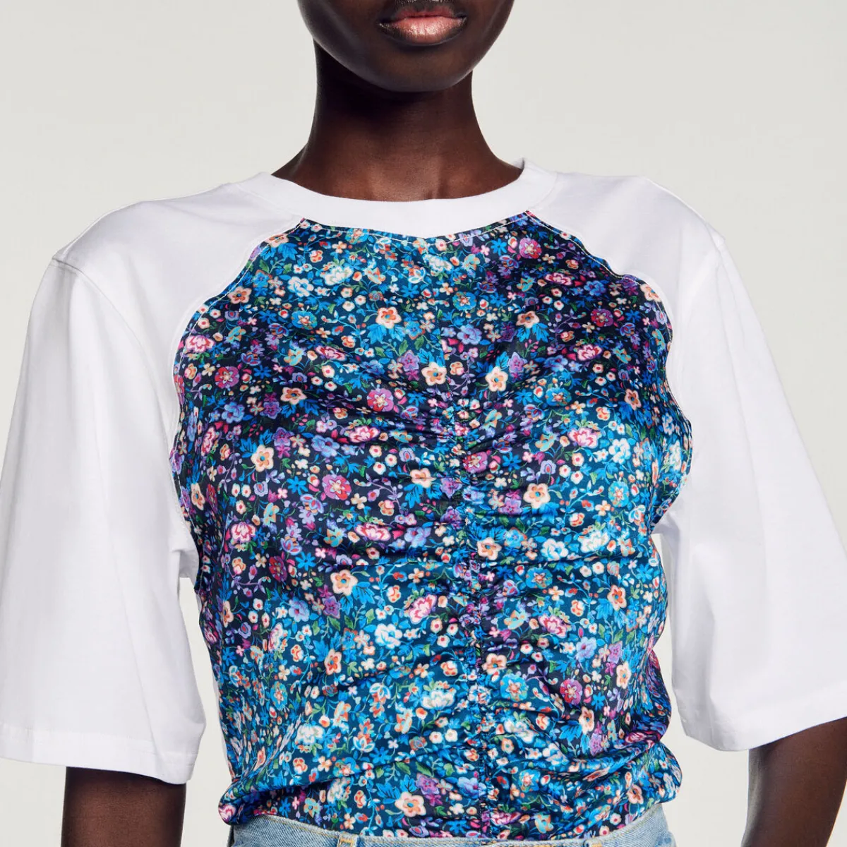 New Foulard Open-Back T-Shirt Women T-Shirts