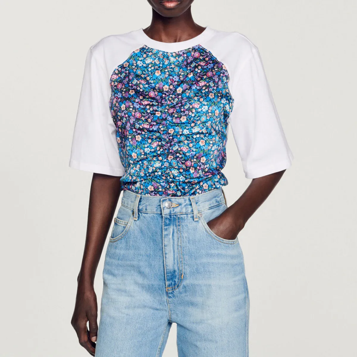 New Foulard Open-Back T-Shirt Women T-Shirts
