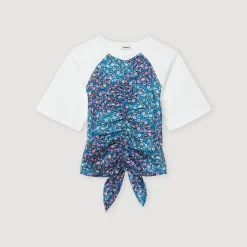 New Foulard Open-Back T-Shirt Women T-Shirts