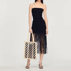 Fashion Fringed Bustier Dress Women Dresses
