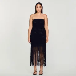 Fashion Fringed Bustier Dress Women Dresses