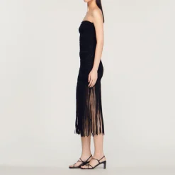 Fashion Fringed Bustier Dress Women Dresses