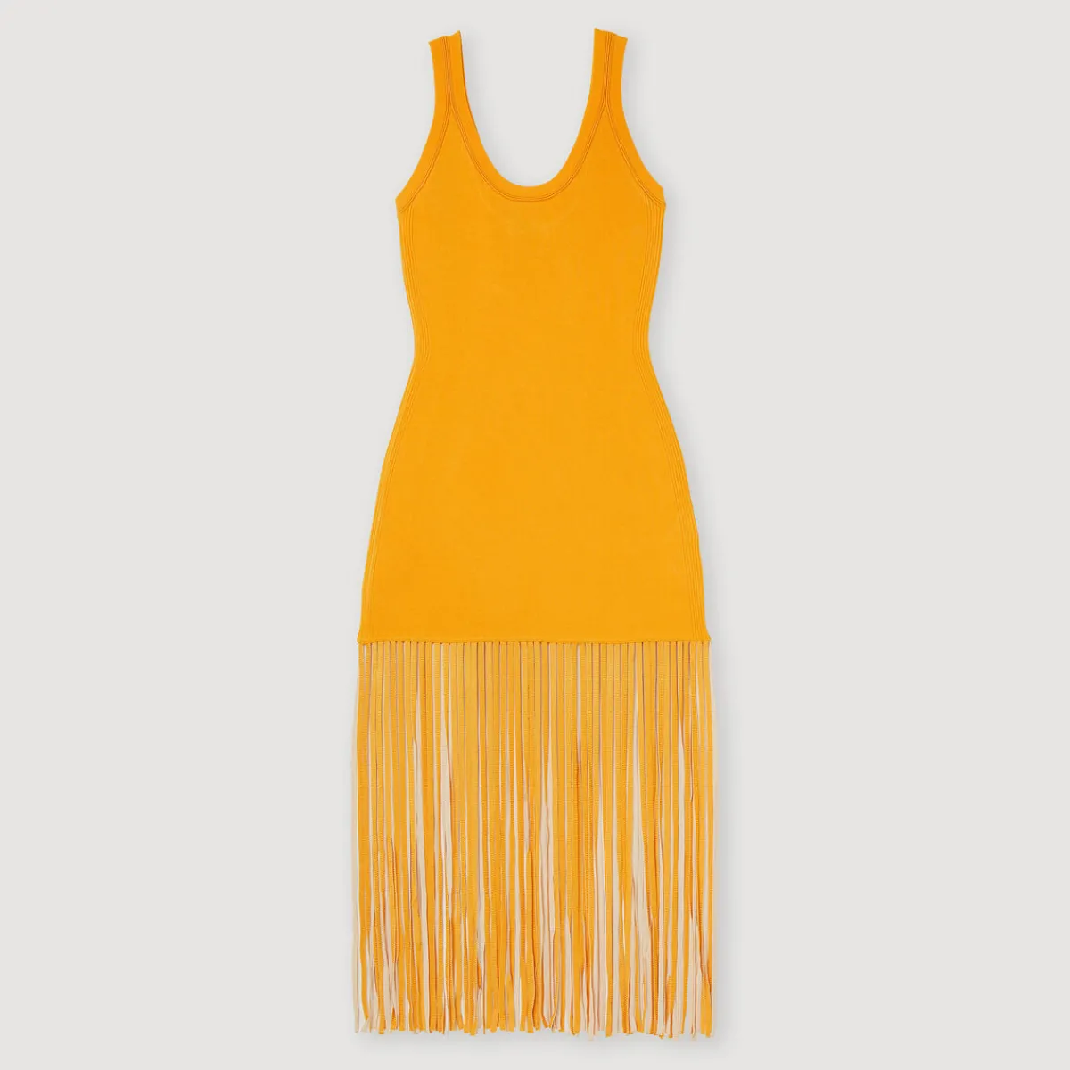 Cheap Fringed Knit Dress Women Dresses