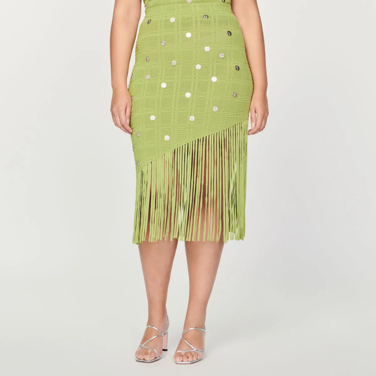 Best Sale Fringed Knit Skirt Women Matching Sets