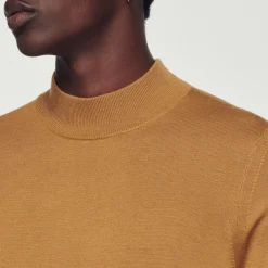 Cheap Funnel Neck Sweater Men Sweaters & Cardigans